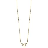 Bony Levy 18K Yellow Gold Diamond Icon Triangular Pendant Necklace