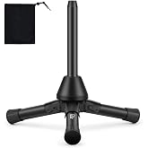 Eastar Flute Clarinet Stand Woodwind Holder, Portable Dual Use Kit, EST-005