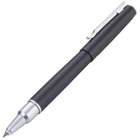 TROIKA CAPMATIC – PEN65/BK – Tintenroller mit magnetischer Kappe – Design, edel – zur Befestigung auf Stiftspitze/Stiftende –