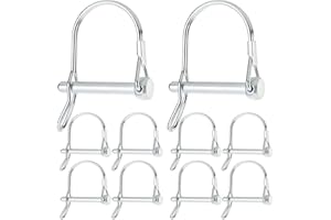 AuInn Trailer Coupler Pin, Wire Lock Pins, Shaft Locking Pin, Wire Locking Pin, Arch Shape Safety Coupler Pin with Long Ear f