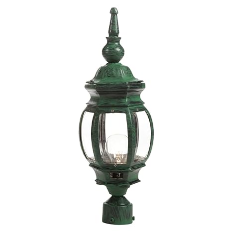 The Light Store Metal With Glass Outdoor Light - Black, 60W