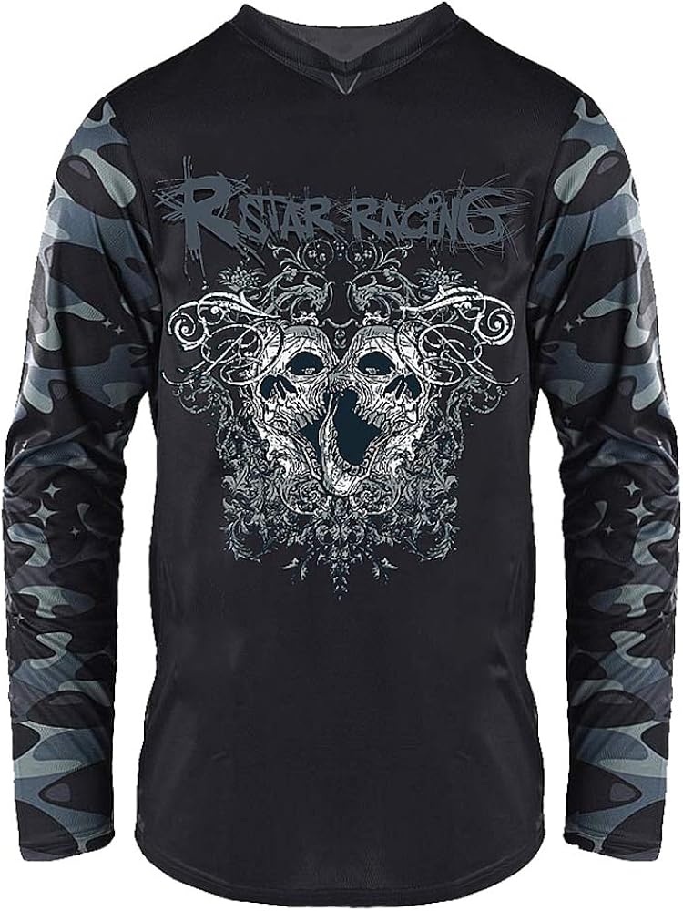 black motocross jersey