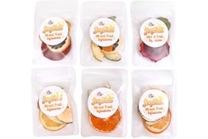 USTCM JoyFull Mixed Fruit Infusions Fruit Tea Single Pack All Natural Dried Fruits Mixed Flavors Make Perfect Tea! 15g (Combo 6, Pack of 6)