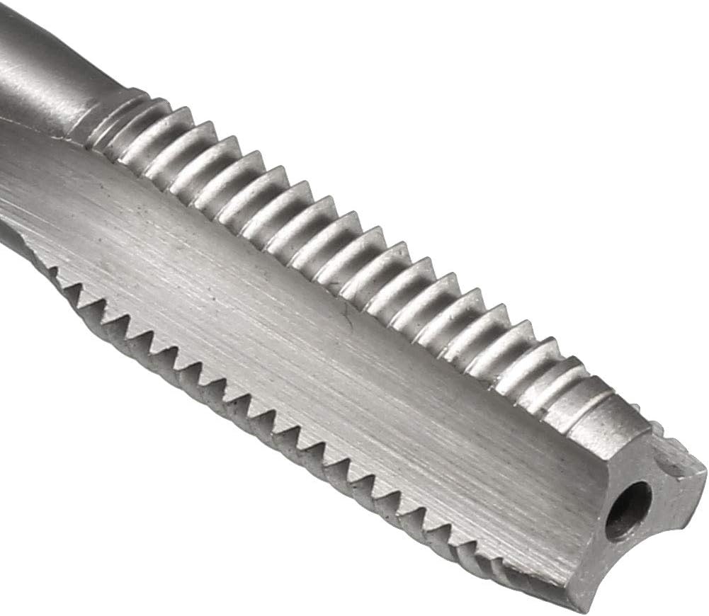 sourcing map Metric Machine Tap M10 x 1.25mm H2 High Speed Steel 3 Straight Flutes Screw Tapping Threading Machinist Repair DIY Tool - Image 5