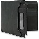 AG Wallets Leather Wallet for Men - Sliding 2-in-1 Bifold Wallet with Removable Card Holder & RFID Protection - Premium Travel Wallet - Versatile & Functional Design - Black