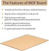 TSKDKIT A3 MDF Wood Boards 2mm 42x30cm Laser Engraving Painting DIY view 3