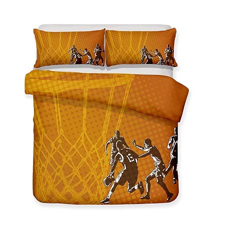 Zhizhen - Juego de sábanas de Baloncesto con impresión 3D para ...