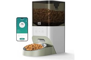 Minthouz Automatic Cat Feeder - 4L Auto Dog Feeder with APP Control for Remote Feeding, Smart Pet Feeders Automatic for Dry Food, 1-10 Meals Per Day & 30s Voice Recorder