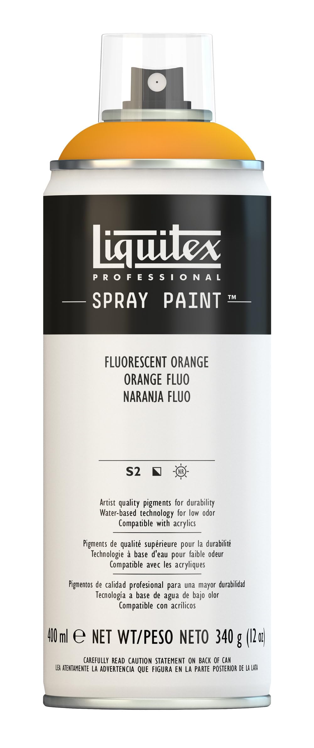 Liquitex 4450982 Professional Spray Paint 400 ml, Fluorescent Orange