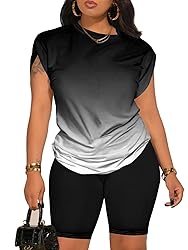 PINSV Women 2 Piece Outfits Summer Sweatsuits Track