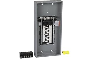 SCHNEIDER ELECTRIC Square D - HOM2040M200PCVP Homeline 200-Amp 20-Space 40-Circuit Indoor Main Breaker Load Center Value Pack, Plug-on Neutral Ready