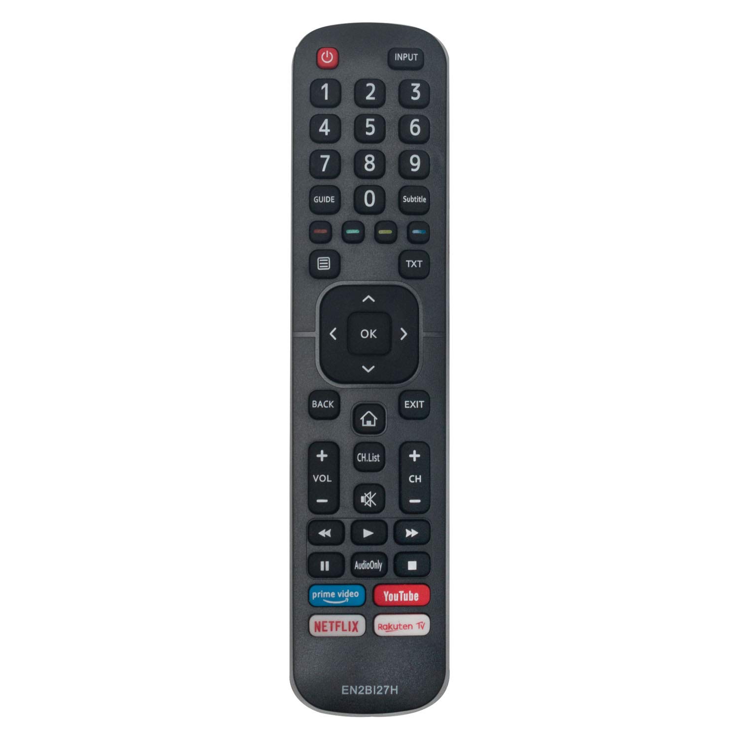 VINABTY EN2BI27H Replace Remote for Hisense H43B7500 H50B7500 H65B7500 H75B7510 H50B7300 H55B7300 H65B7300 H43B7100 H65B7100 H65BE7400 H75BE7400 H43BE7200 H55BE7200 H65BE7200 H43BE7000 H32BE5500