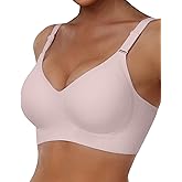 Owucozy No Show Gel Bras for Women -Wireless Comfortable Full Coverage Jelly Smoothing Bra with Support and Lift