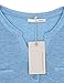 Sleeveless Tops for Women, Messic Women's Drawstring Sides Shirring Button V Neck Shirt Top L Blue