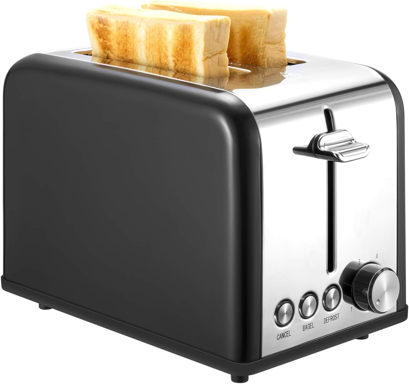 Compact Small Bread Bagel Toasters 2 Slice Best Rated, Wide