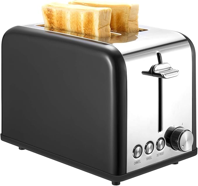 Compact Small Bread Bagel Toasters 2 Slice Best Rated, Wide