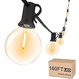 Svater Outdoor String Lights Waterproof 100 FT, LED