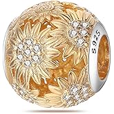 HappyStar 925 Sterling Silver Charms for Pandora Charms Bracelets and Necklaces Beads Charms Jewelry Mother's Day Gift for Women (With one Spacer Bead Charms