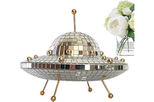 Disco Ball Decor | Flying Saucer Shape Disco Ball Decorations - Portable Disco Ball for Home Art Decorations, Creative Deskto