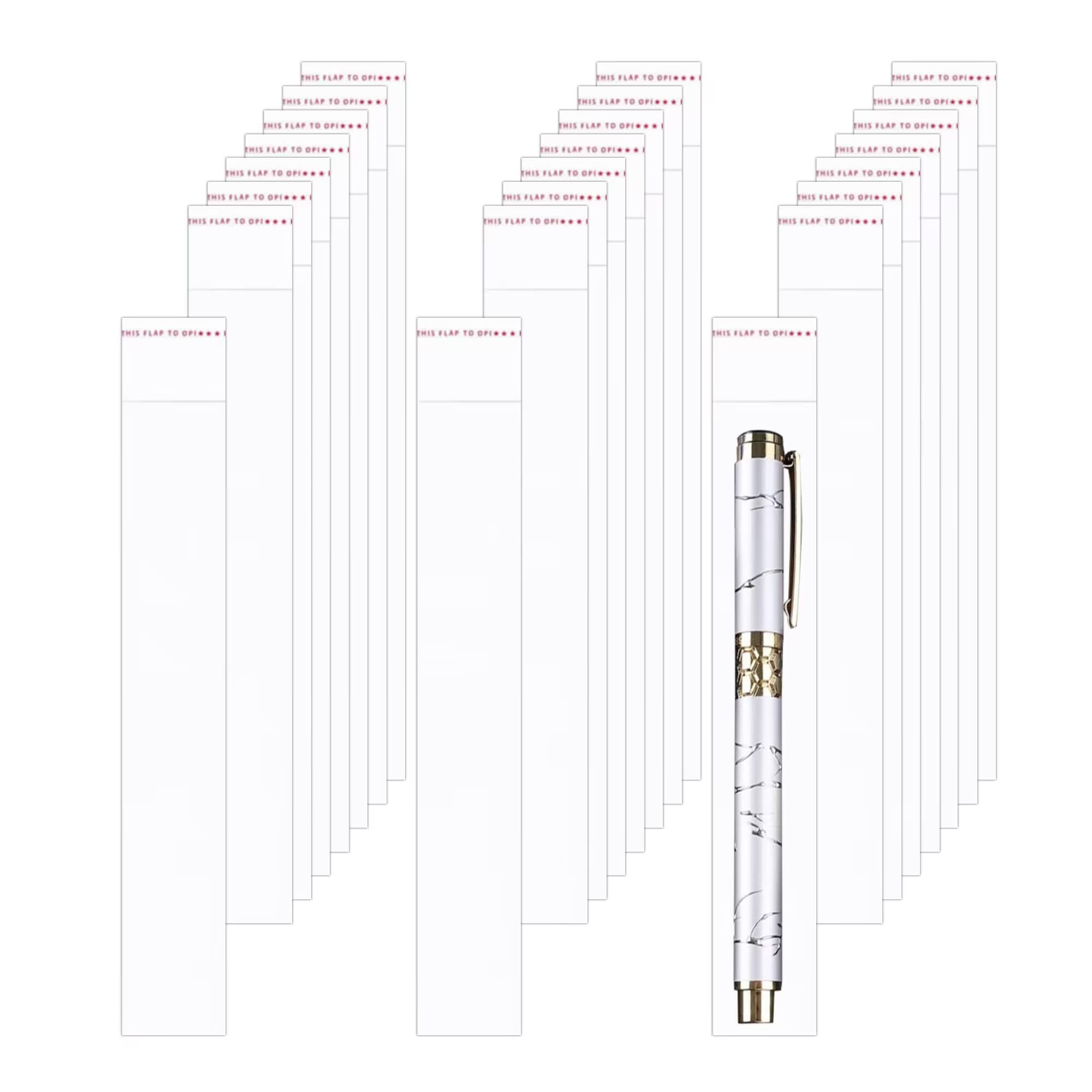 Photo 1 of BornFeel Clear Cellophane Bags 1'' x 6'' Self Sealing Plastic Bags 200pcs Long Adhesive Cello Bags 1mil for Candy Gifts Favors Pen Jewelery Samples Beads