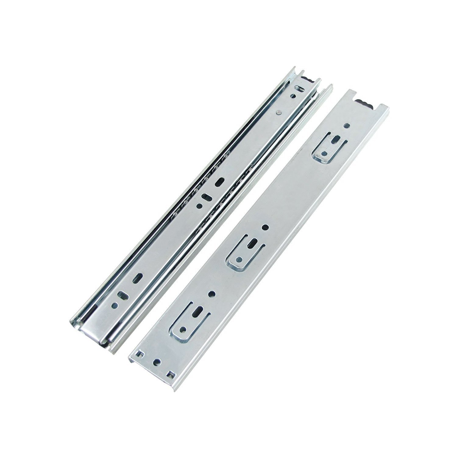 2pack Heavy Duty Metal Full Rectangular Ball Bearing Drawer Slide