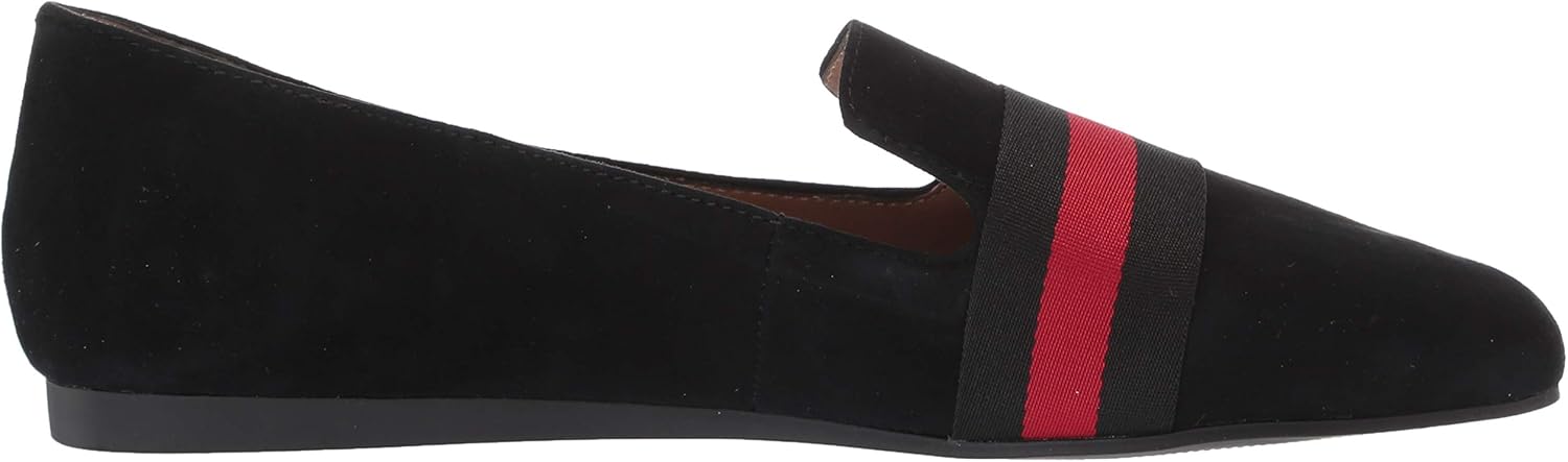 nema mustard suede leather striped loafers