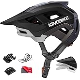 KINGBIKE NTA-8776 Mountain Bike Helmet Professional Ebike Helmets with 3-Level Adjustable Visor & Camera Mount E-MTB Helmet for Adults Men Women Youth E-Bike Safety Certified
