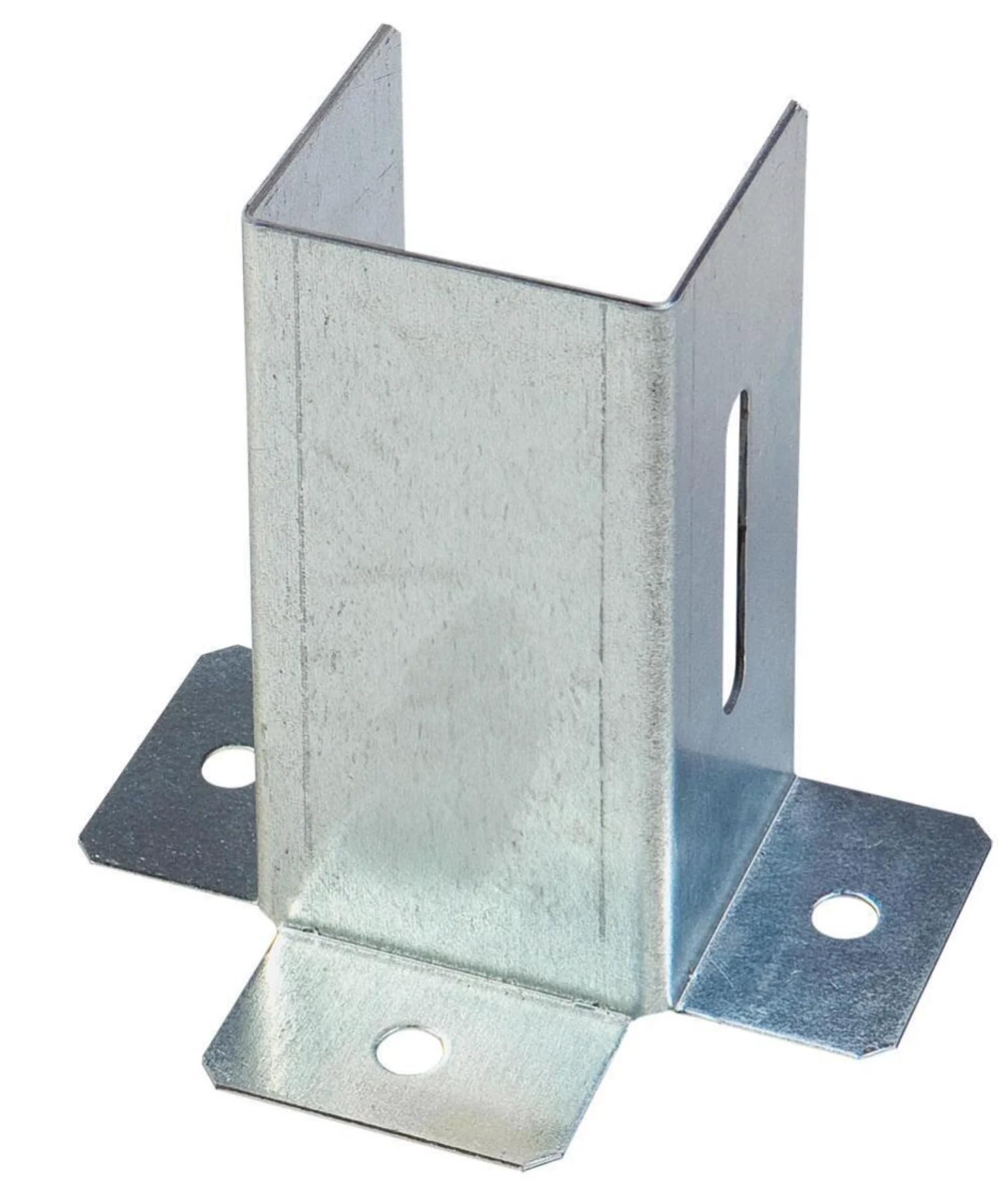 Galvanised Post Support Foot Bracket Open Shoe Heavy Duty for Fence Fixing Pack of: 1 Size: 46mm - 1.8"