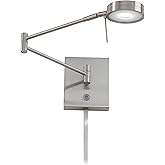GEORGE KOVACS P4308-084 George's Reading Room LED Swing Arm Wall Lamp, 1-Light, 8 Total Watts, 6.25-in H x 13.75-in W, Brushe