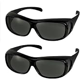 Unisex Polarized Fit Over Sunglasses Wear Over Cover Over Glasses