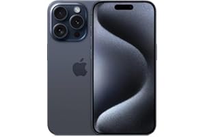 Apple iPhone 15 Pro, 128GB, Blue Titanium (Renewed)