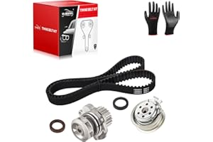 YA-MAYPAY Timing Belt Kit with Water Pump Compatible with Volkswagen 1998-2005 Beetle 1999-2006 Golf 1999-2012 Jetta 2.0L L4 