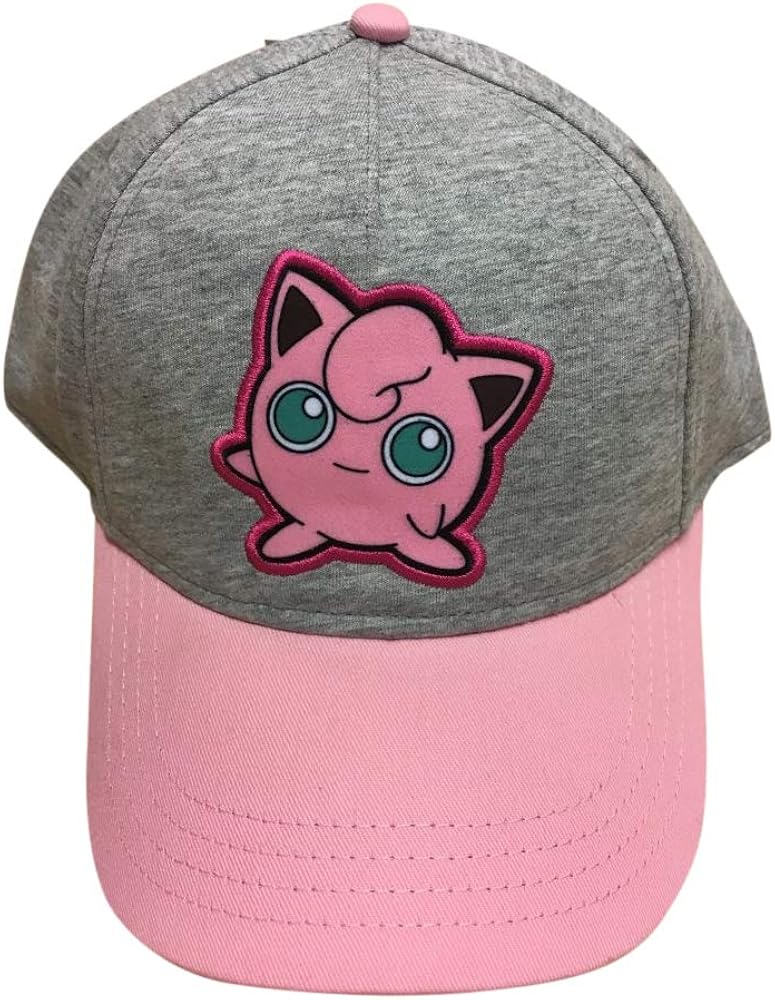 Pokemon Jigglypuff Snapback Hat Cap Youth Size OSFM Grey