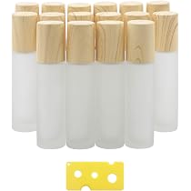Amazon.com: Ellbest 16pack 10ml Essential Oil Glass Bottle Glass ...