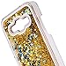 Galaxy Core Prime Case,NSSTAR Galaxy Core Prime [Liquid] [Glitter] Case,Creative Design Flowing Liquid Floating Bling Glitter Sparkle Stars Clear Hard Case for Samsung Galaxy Core Prime G360(Yellow)