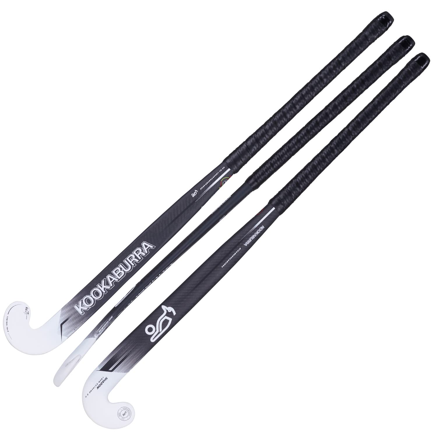 KOOKABURRA Unisex Shadow Hockey Stick, Black/White, 37.5 Light UK