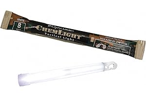 Cyalume ChemLight Military Grade Chemical Light Sticks, White, 6-Inch Long, 8 Hour Duration (Pack of 10)
