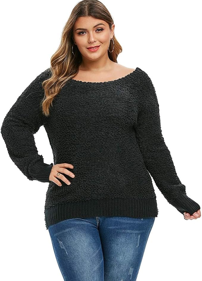 faux shearling sweater