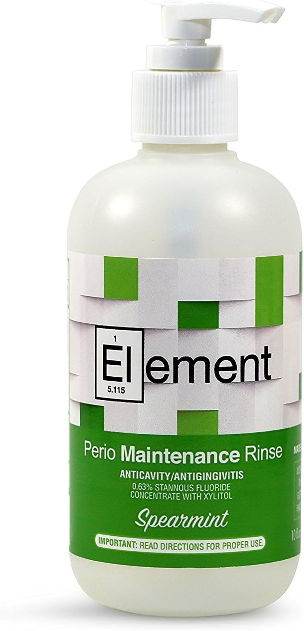 "Element" 10 Fl. Oz. 0.63% Stannous Fluoride Antimicrobial Perio Rinse Mouthwash - Spearmint Flavor: Health & Personal Care