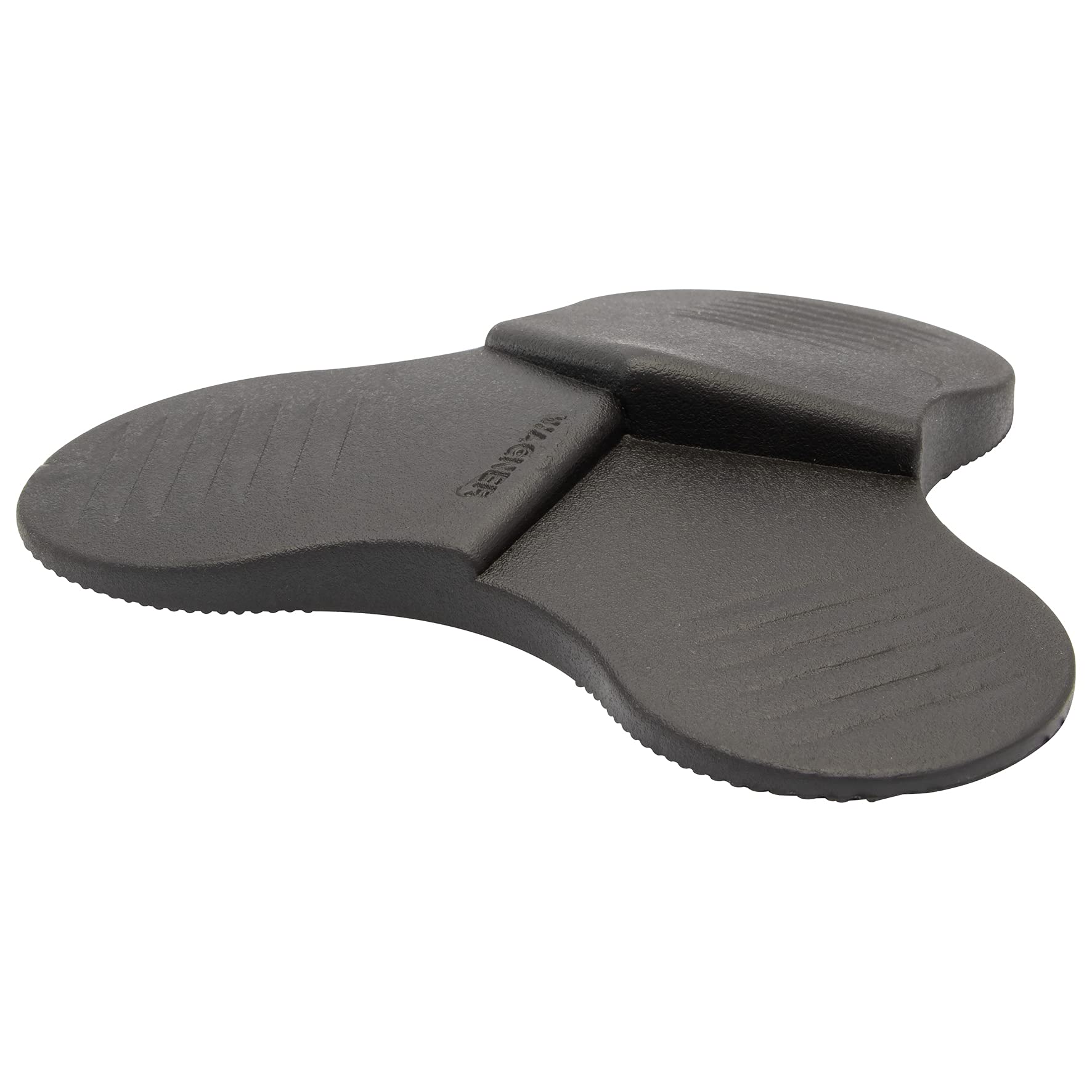 WAGNER Door Wedge/Doorstop 3STOP Color - Ø 108 x 19 mm, Black Design Wedge Made of high Class Synthetics, to be Pushed Underneath Doors, with 3 Different Wedge Heights - 15698801