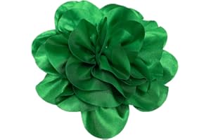 NEWZENRO Satin Fabric Rose Flower Extra Large Big Brooches Lapel Pins Silk Camellia Oversized Pin for Women Wedding Party Dance Banquet Dresses Suit Clothes Accessories Jewelry Gifts 7.5in