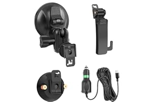MM CAMMPRO CammPro Body Worn Camera Accessories Bundle Kit, Screw Clip+Car Charger+Suction Cup Mount+Shoulder Clip (for M831 & I826)