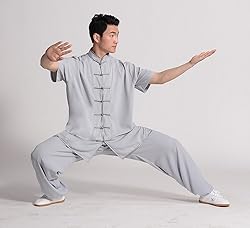 ZooBoo Unisex Short Sleeve Taichi Uniform Summer