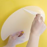Zngou Clear Acrylic Paint Palette 25x15cm Non-Stick Oval Art Tray view 3