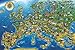 Jumbo Map of Europe Jigsaw Puzzle (1500 Piece)