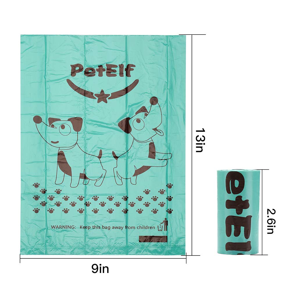 PetElf Dog Poop Bag, Poop Bags for Dogs Unscented Biodegradable Dog Waste Bags, EPI Technology Eco-Friendly, 24 Rolls 360 Count