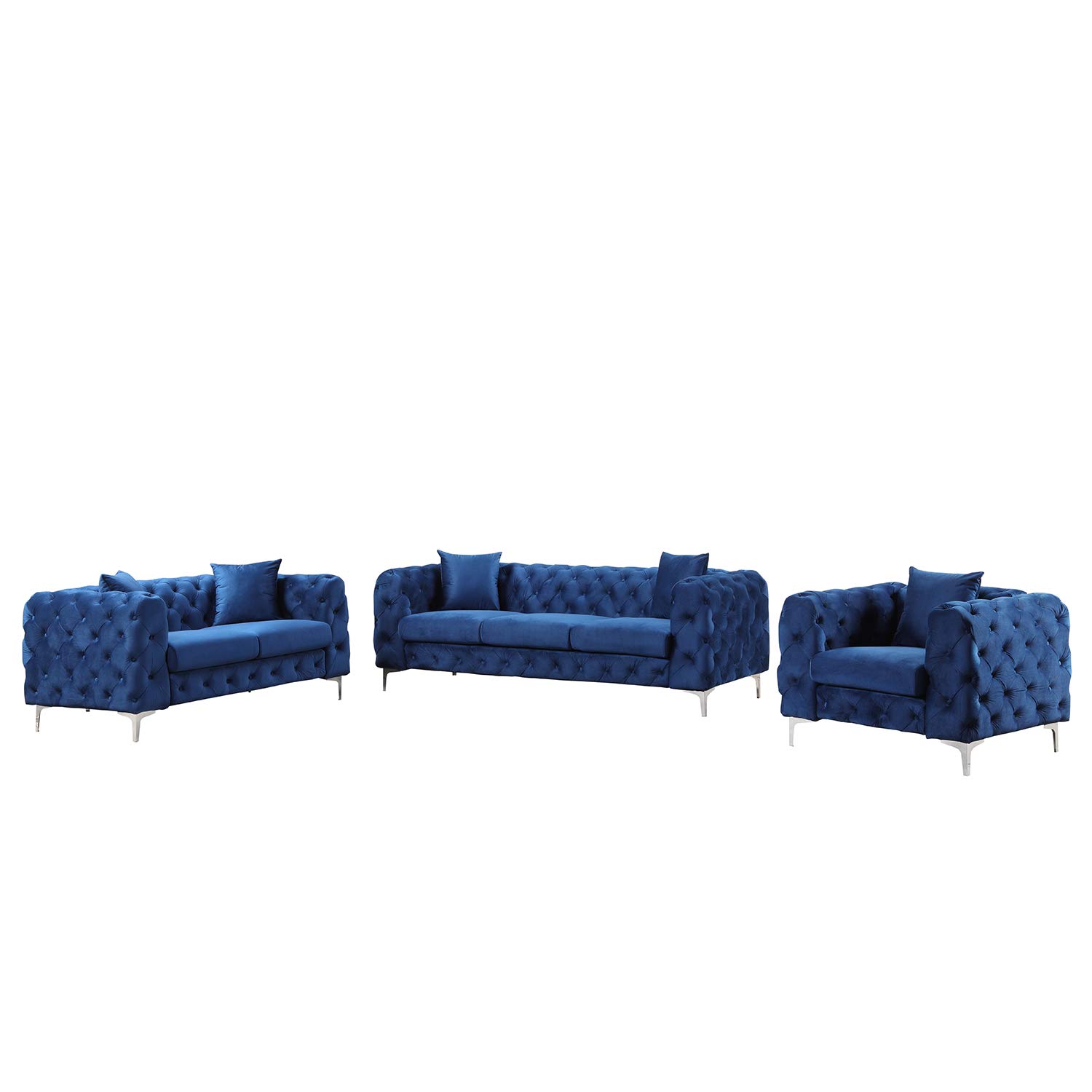 Morden Fort Couches for Living Room, Sofas for Living Room Furniture Sets, Chair, Couch and Sofa 3 P