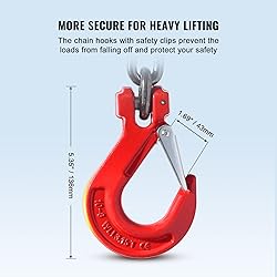 VEVOR Chain Sling, 3/8 inch x 6 ft Lifting Chains