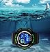 Fanmis Military Mens Sport Watches Multi Function Digital Alarm Waterproof Black Rubber Strap Watch Green