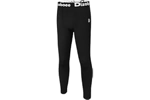 Dizoboee Boys Compression Pants Leggings Tights for Sports Youth Kids Athletic Basketball Base Layer